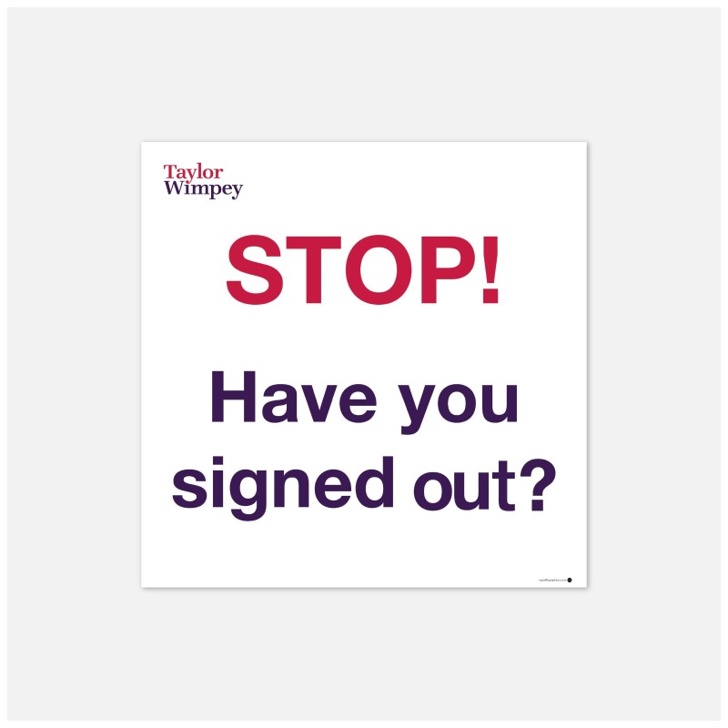 TW AS-52 Stop! Have you signed out? 