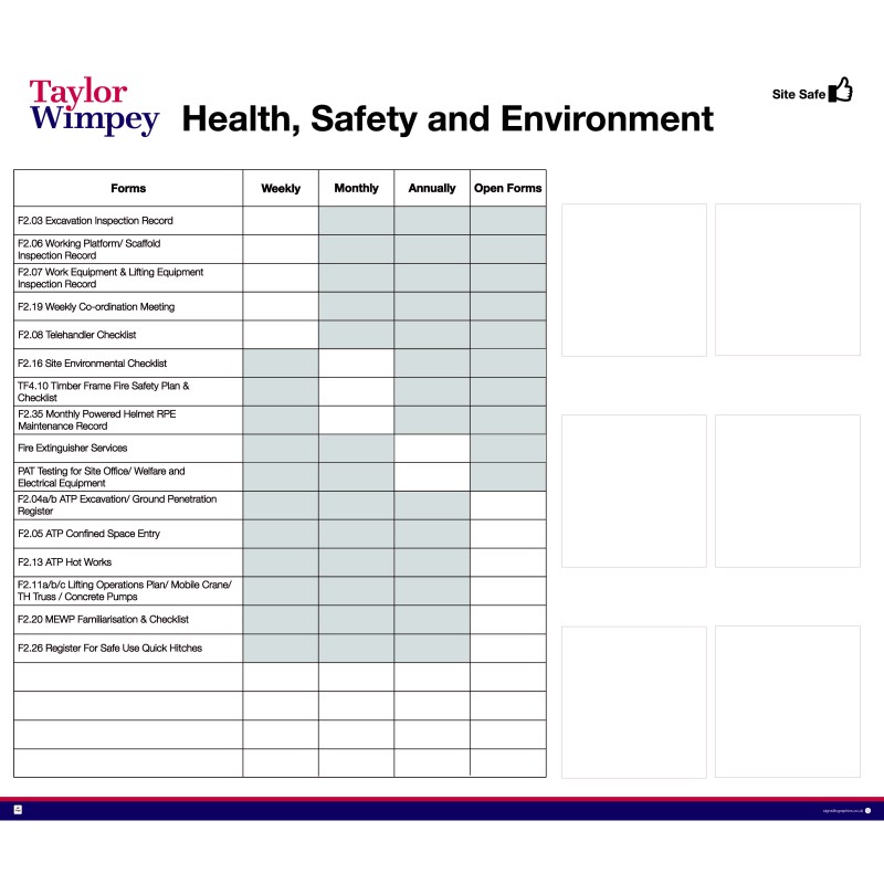 Health, Safety & Environment Board 