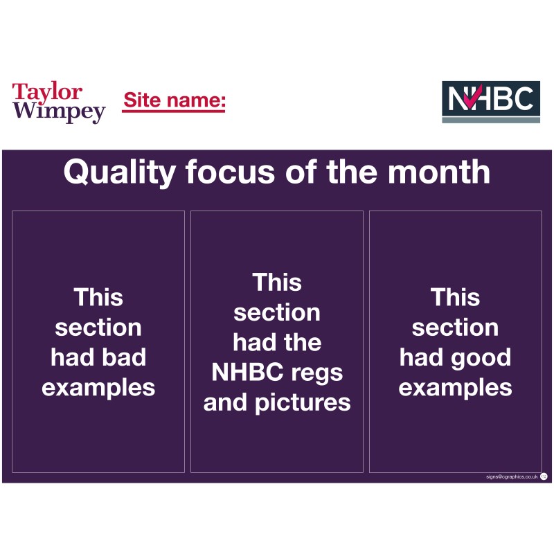 Quality Focus of the Month